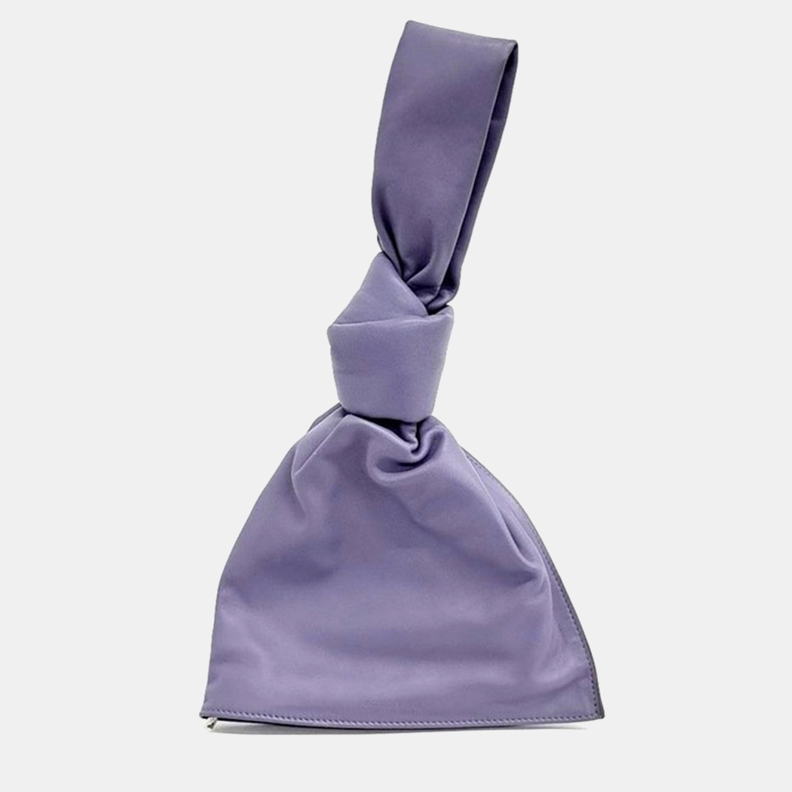 Bottega Veneta Mini sac à poignée torsadée en cuir violet