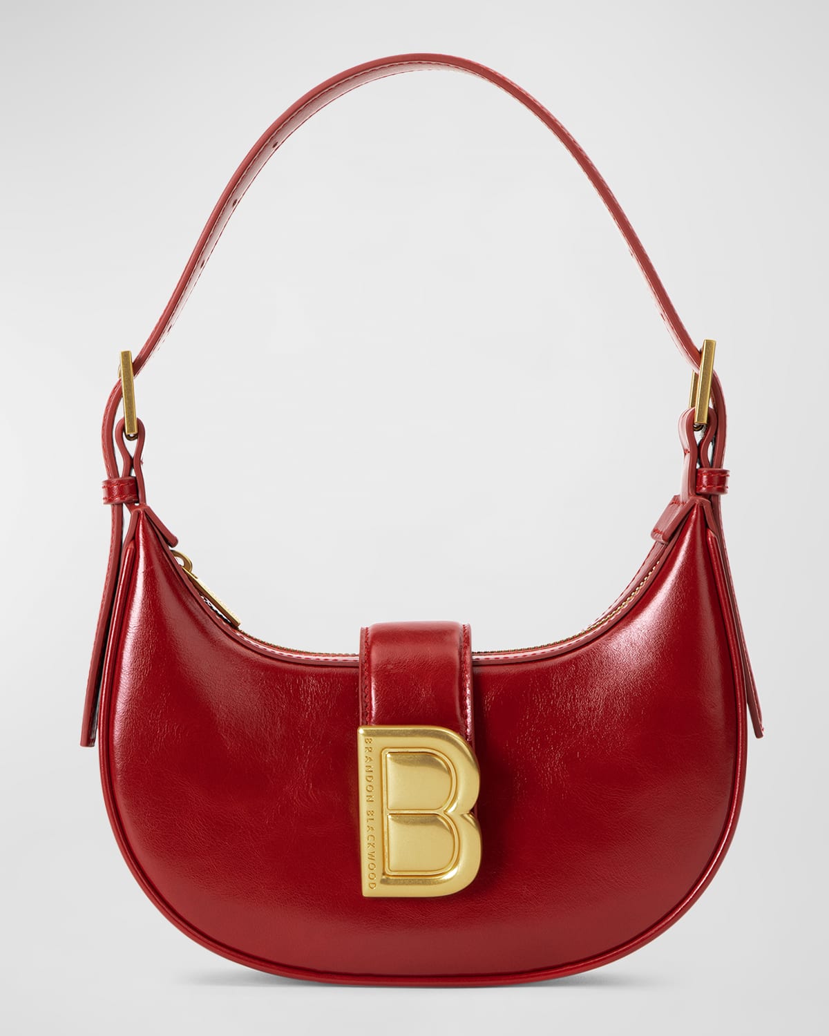 Brandon Blackwood Luna Zip Leather Shoulder Bag