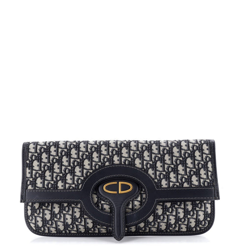 Fold Over Clutch Oblique Canvas