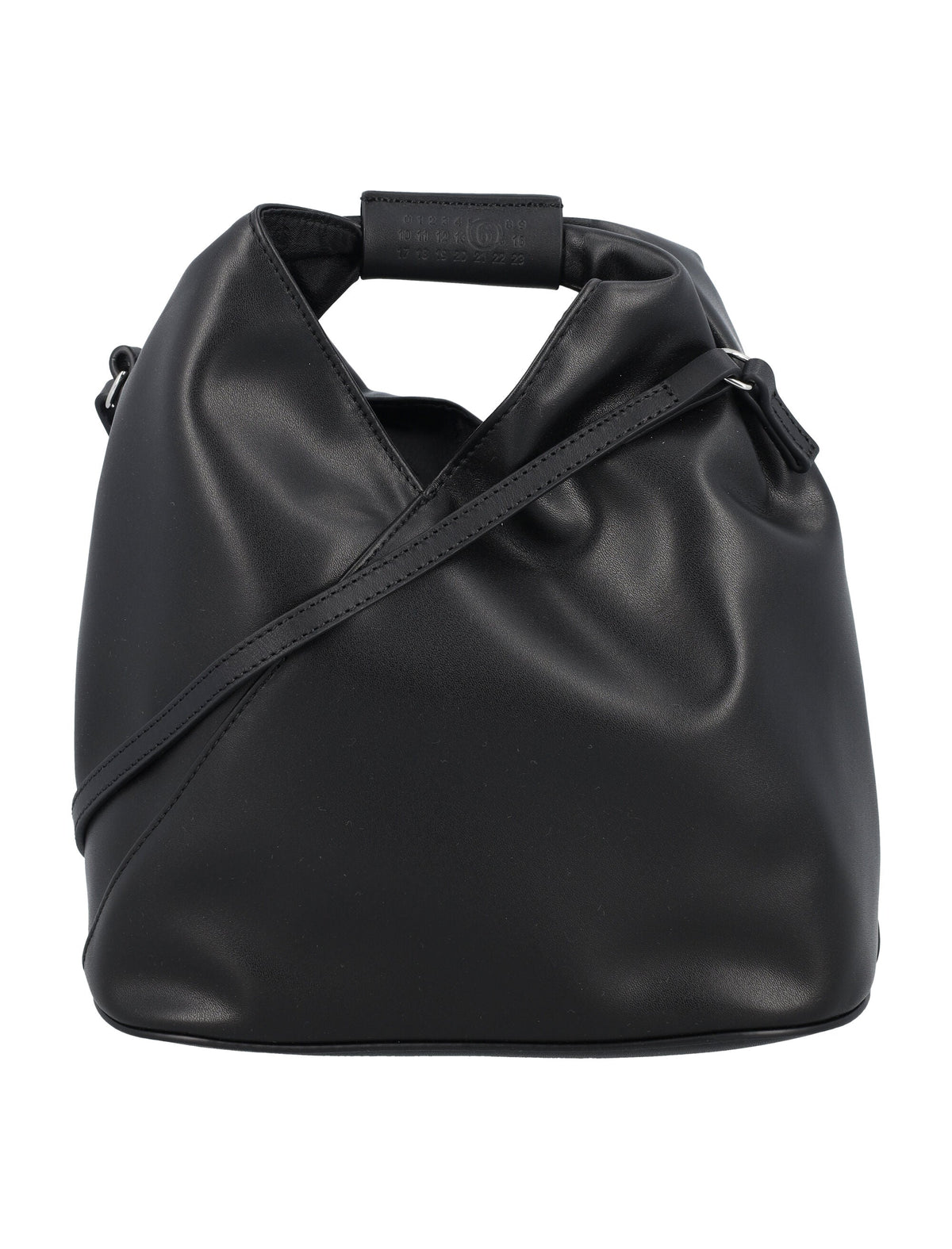 Mm6 Maison Margiela Women's Japanese Fondo Leather Bag in Black | 24ASB6WD0026P4313 Color T8013