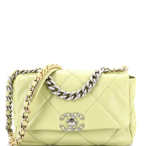 CHANEL 19 Flap Bag Quilted Leather Medium
