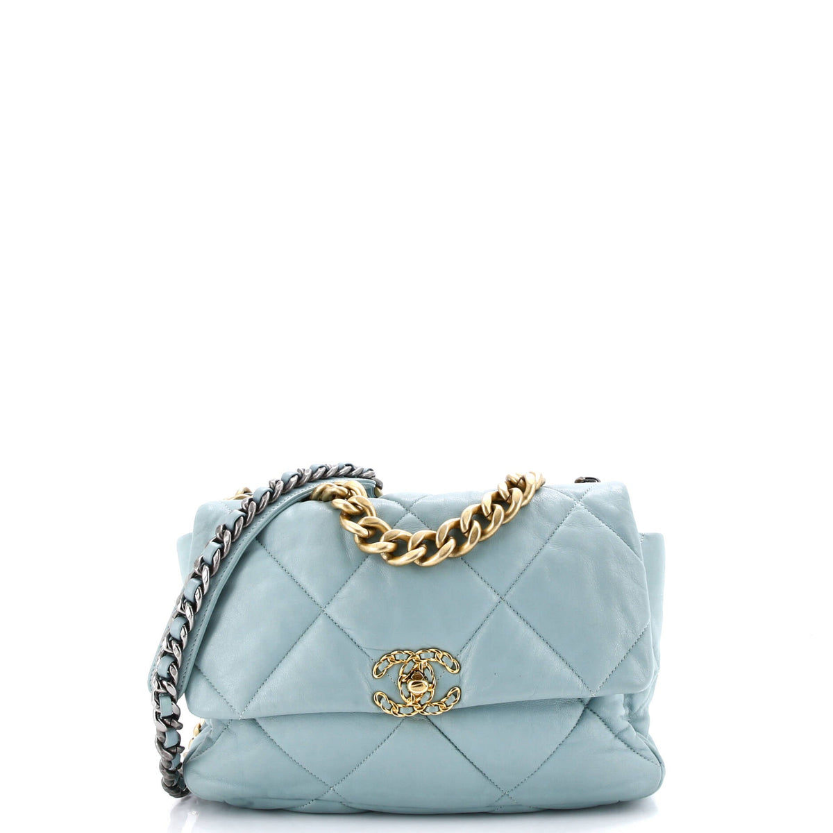 Chanel CHANEL 19 Flap Bag Quilted Leather Large