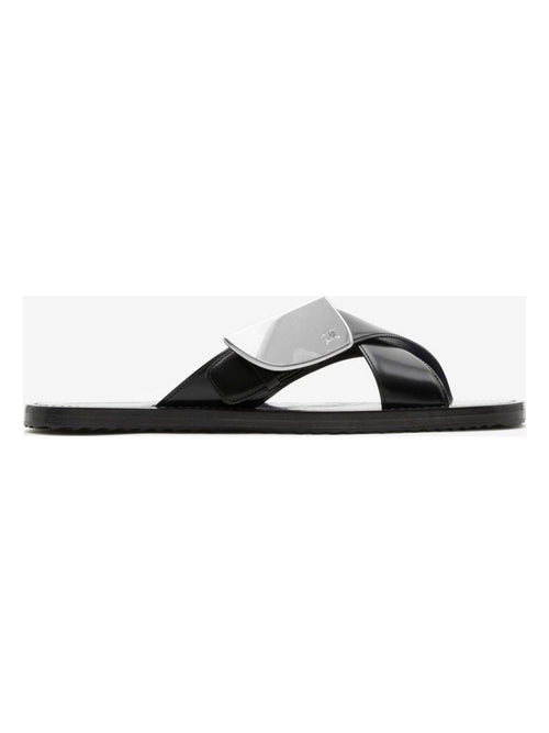Men's Strip Shield Slip On in Black | Size 41 | 8088046155943