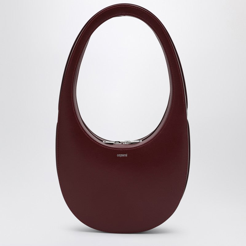 Coperni Burgundy Leather Swipe Bag