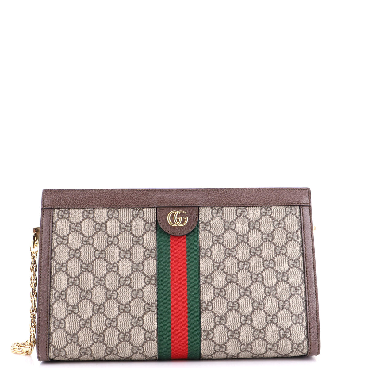 Gucci GUCCI Ophidia Chain Shoulder Bag GG Coated Canvas Medium
