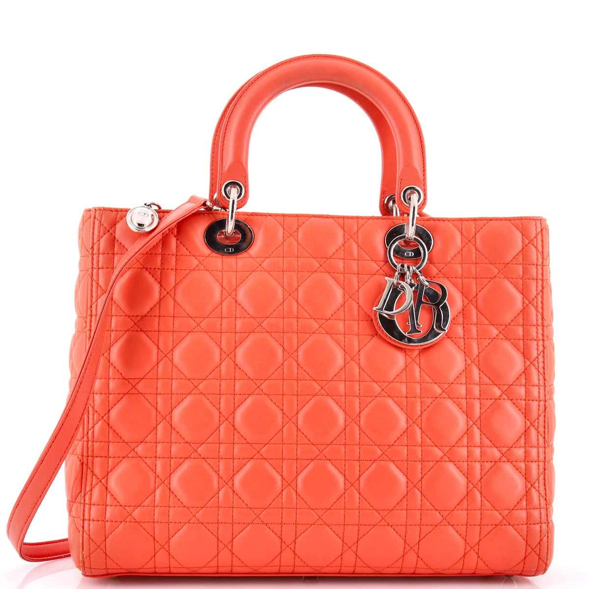 Christian Dior Lady Dior Bag Cannage Quilt Lambskin Large