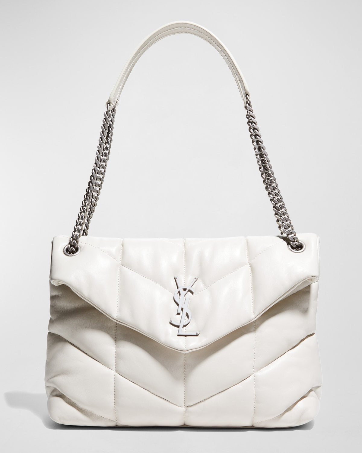 Saint Laurent Lou Puffer Medium YSL Shoulder Bag in Quilted Leather