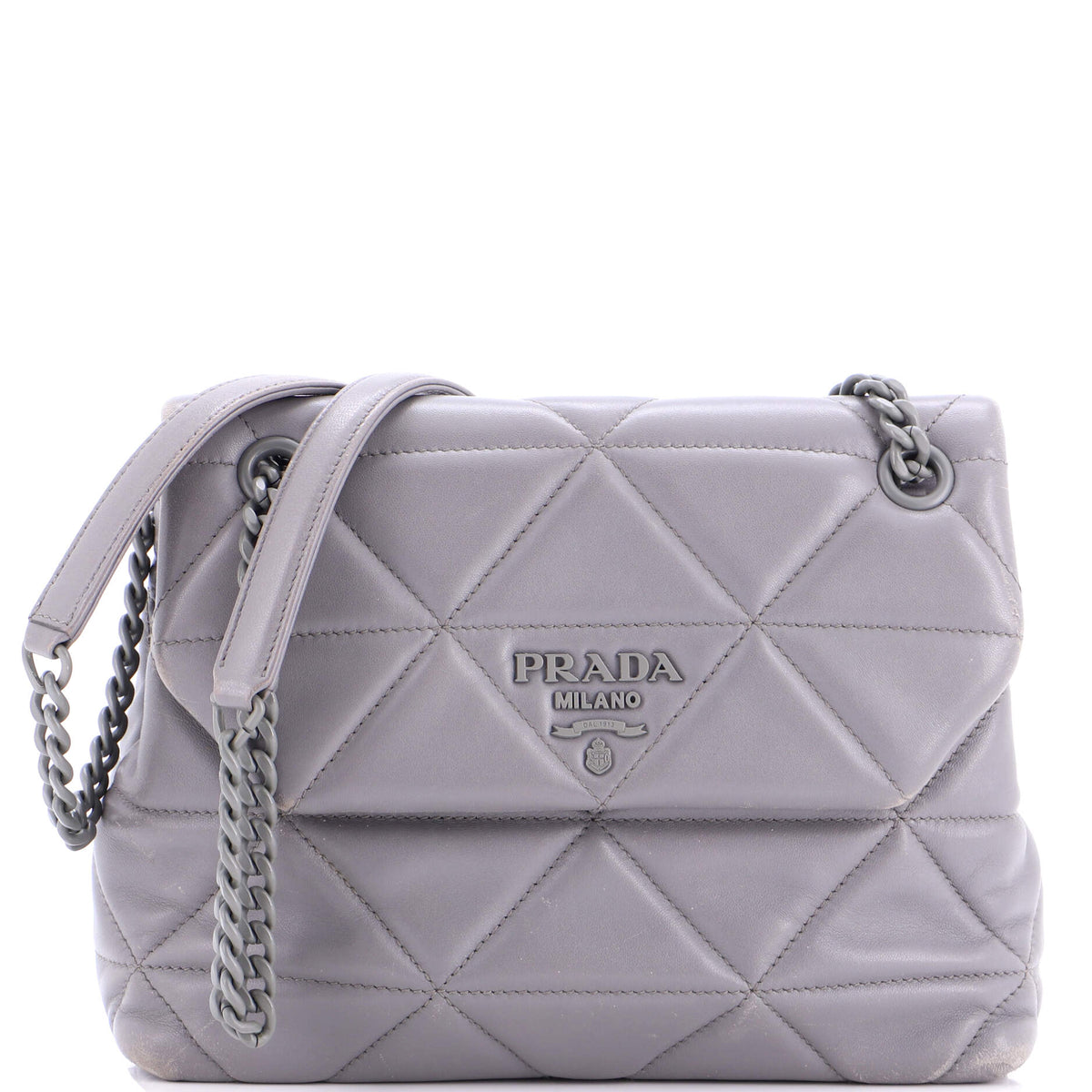 Prada PRADA Spectrum Flap Bag Quilted Nappa Leather Large