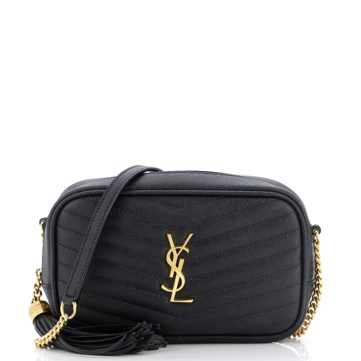 Saint Laurent Lou Camera Bag Matelasse Chevron Leather Mini