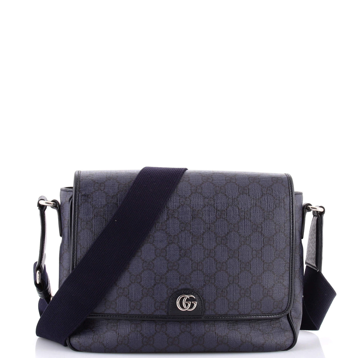 Gucci GUCCI Ophidia Flap Messenger Bag GG Coated Canvas Medium