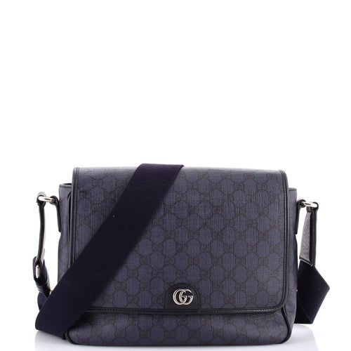 GUCCI Ophidia Flap Messenger Bag GG Coated Canvas Medium