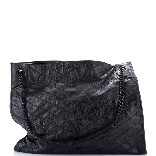 Niki Shopping Tote Matelasse Chevron Leather Large