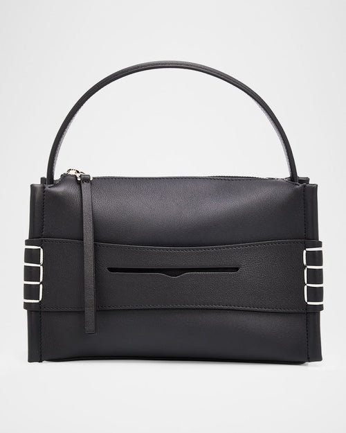 Small Loafer Leather Top-Handle Bag