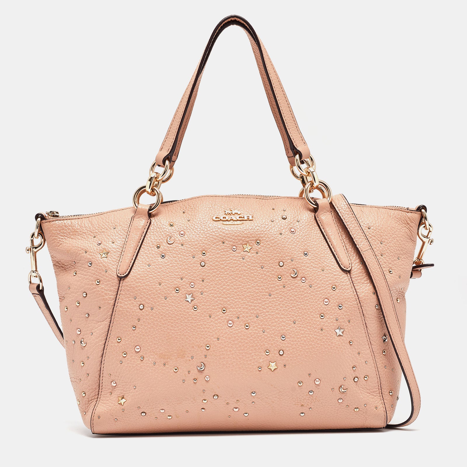 Coach Peach Leather Small Kelsey Satchel