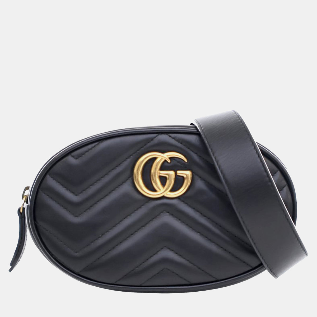 Gucci GG Marmont Leather Matelasse Belt Bag
