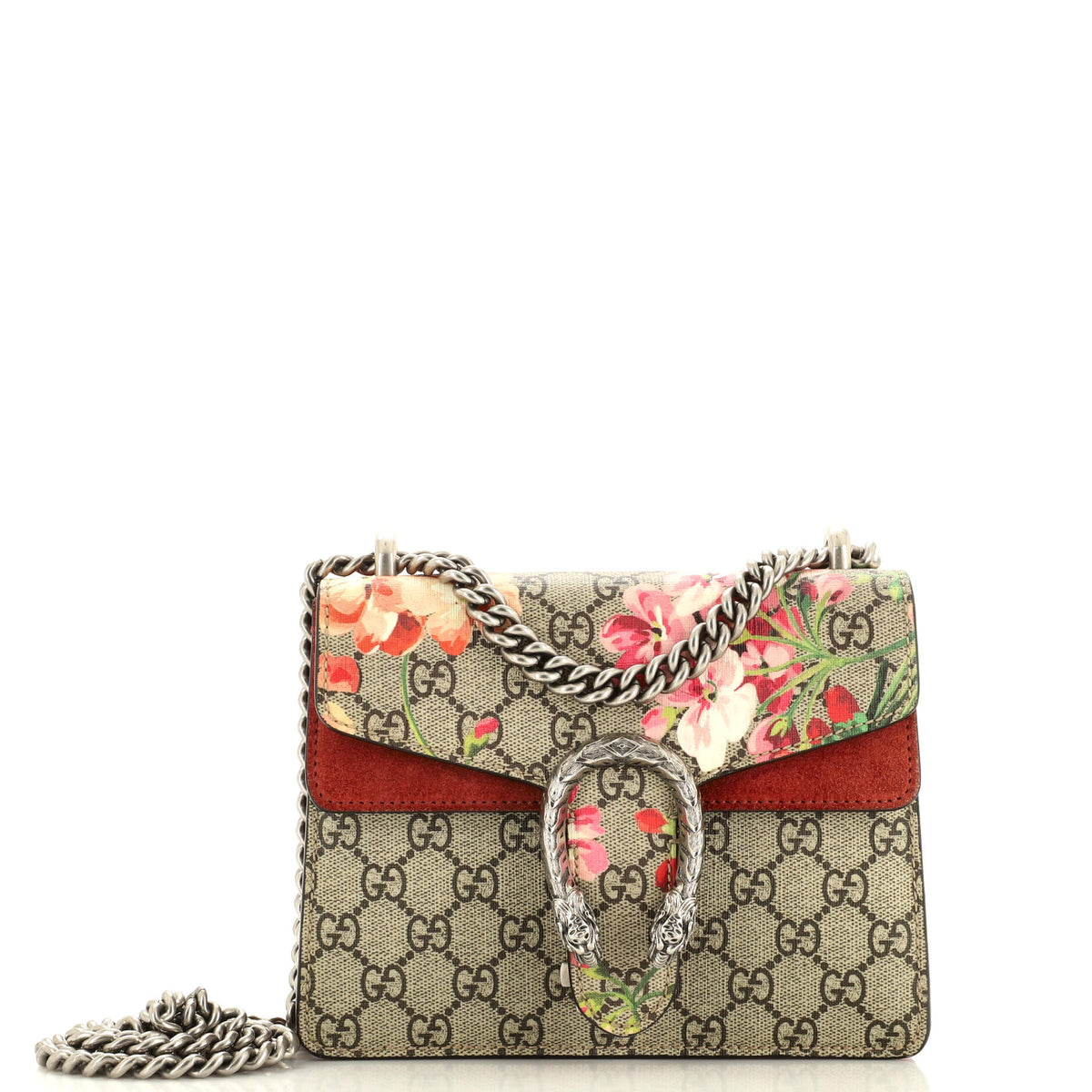 Gucci GUCCI Dionysus Bag Blooms Print GG Coated Canvas Mini