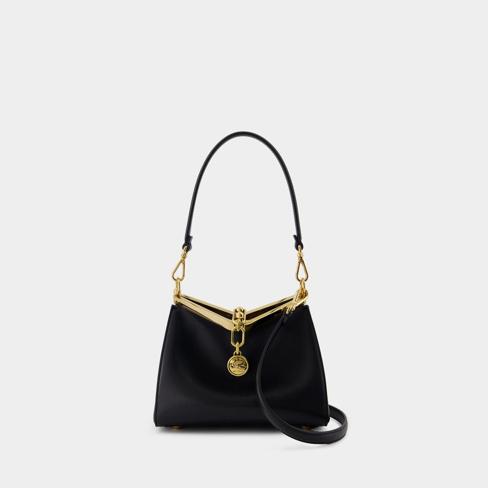 Etro Women's Vela S Bag With Golden Closure in Black | WP1B0001AU022N0000N0000