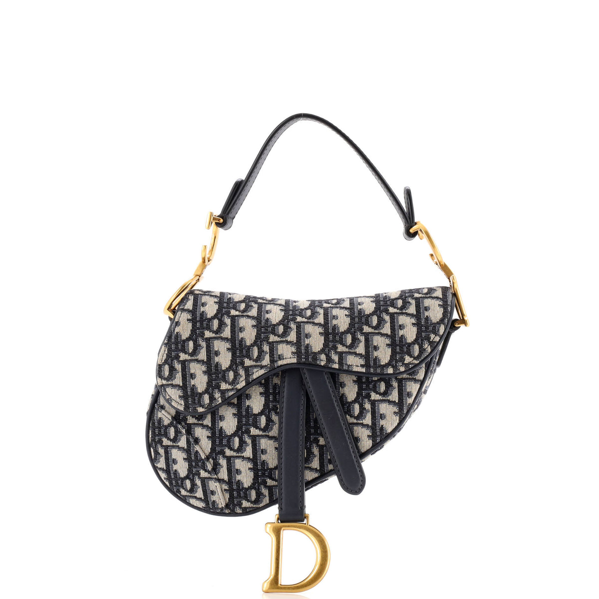 Christian Dior Saddle Handbag Oblique Canvas Mini