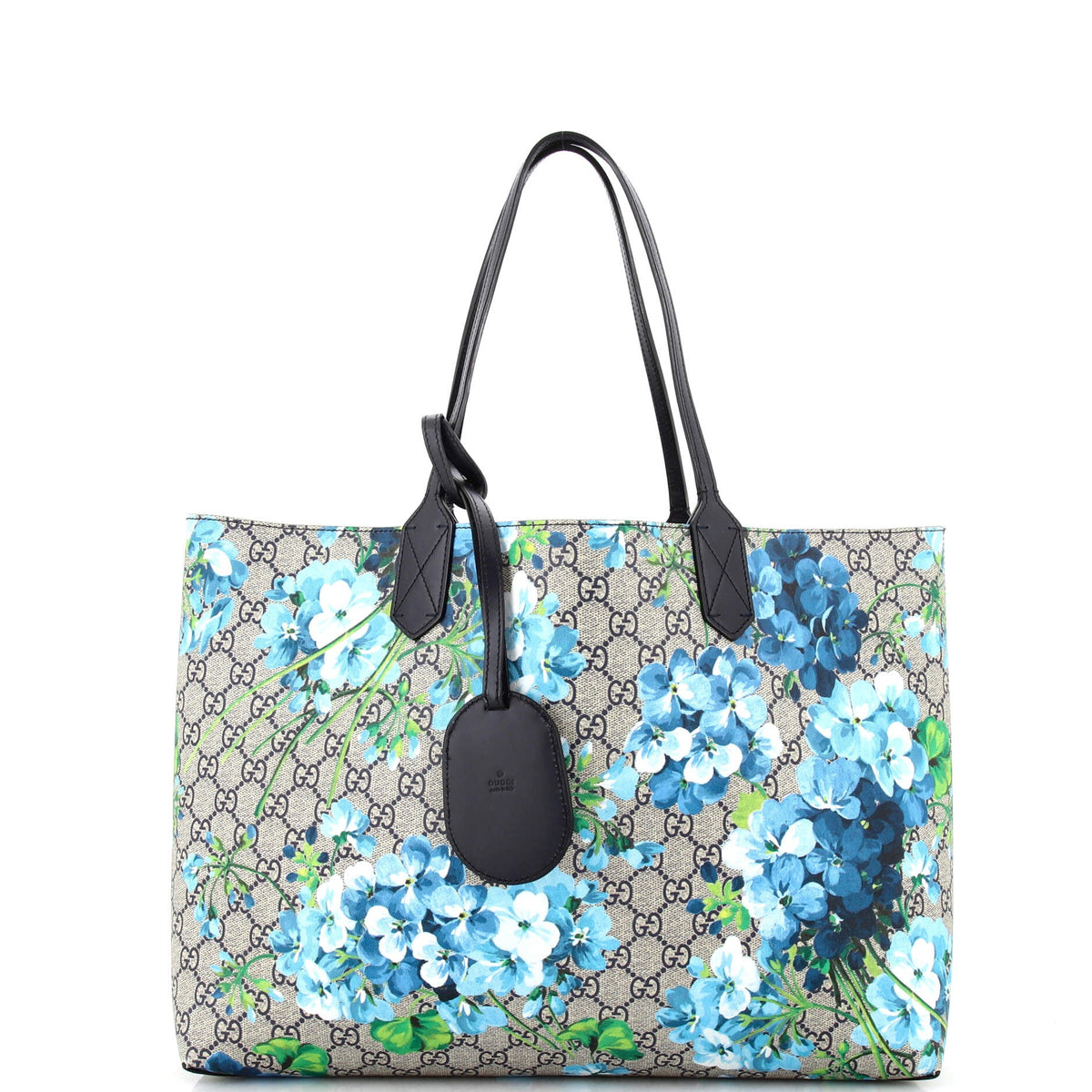 Gucci GUCCI Reversible Tote Blooms GG Print Leather Medium