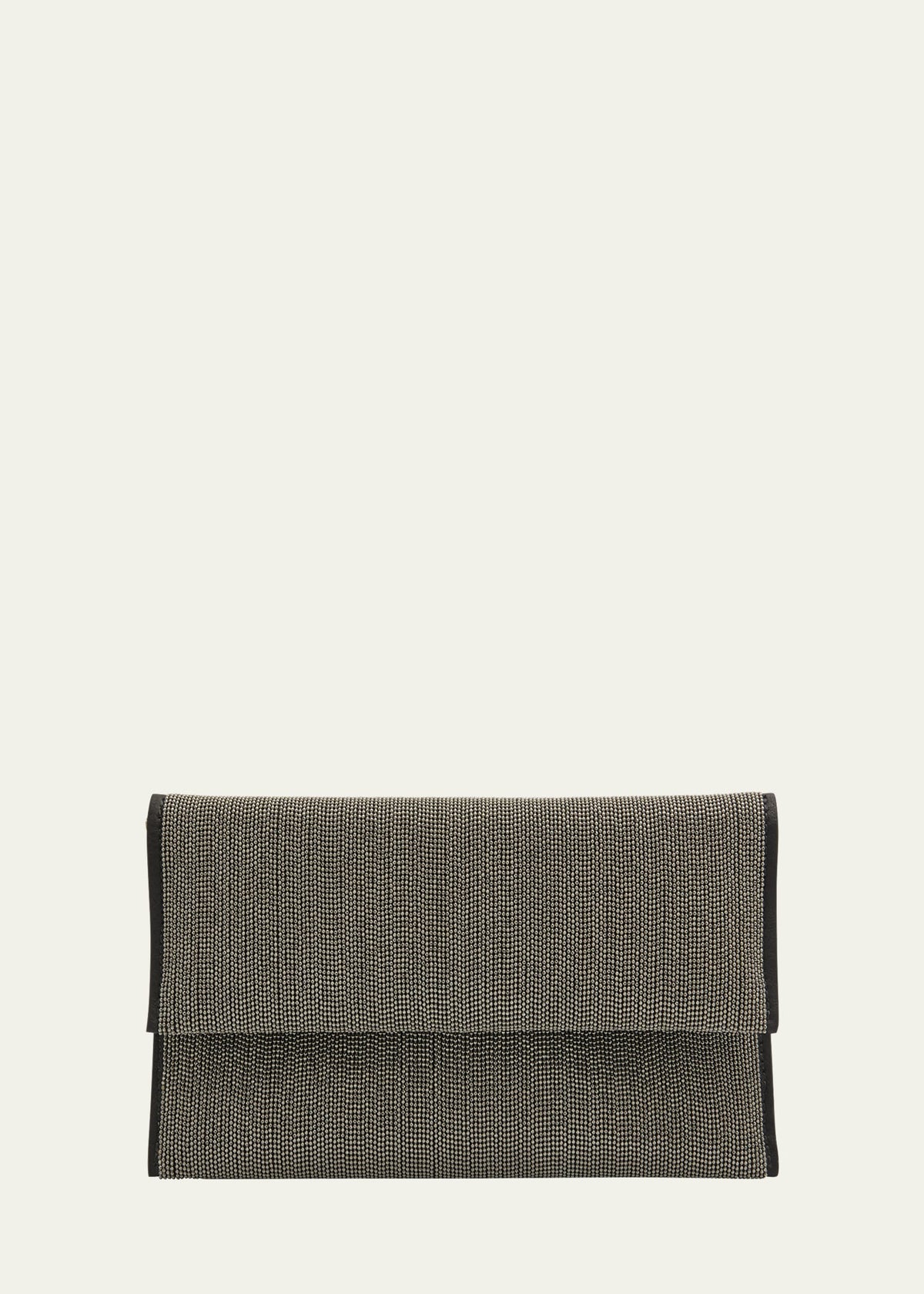 Brunello Cucinelli Allover Monili Clutch Bag w/ Chain Strap