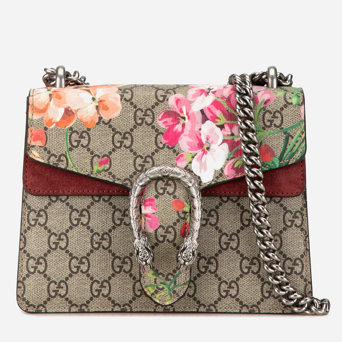 Gucci Mini GG Supreme Blooms Dionysus Crossbody Bag