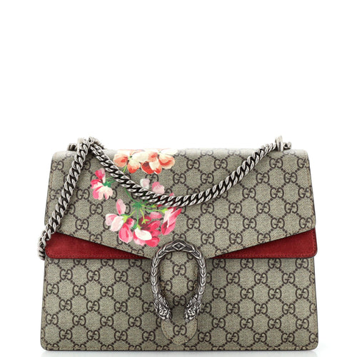 GUCCI Dionysus Bag Blooms Print GG Coated Canvas Medium