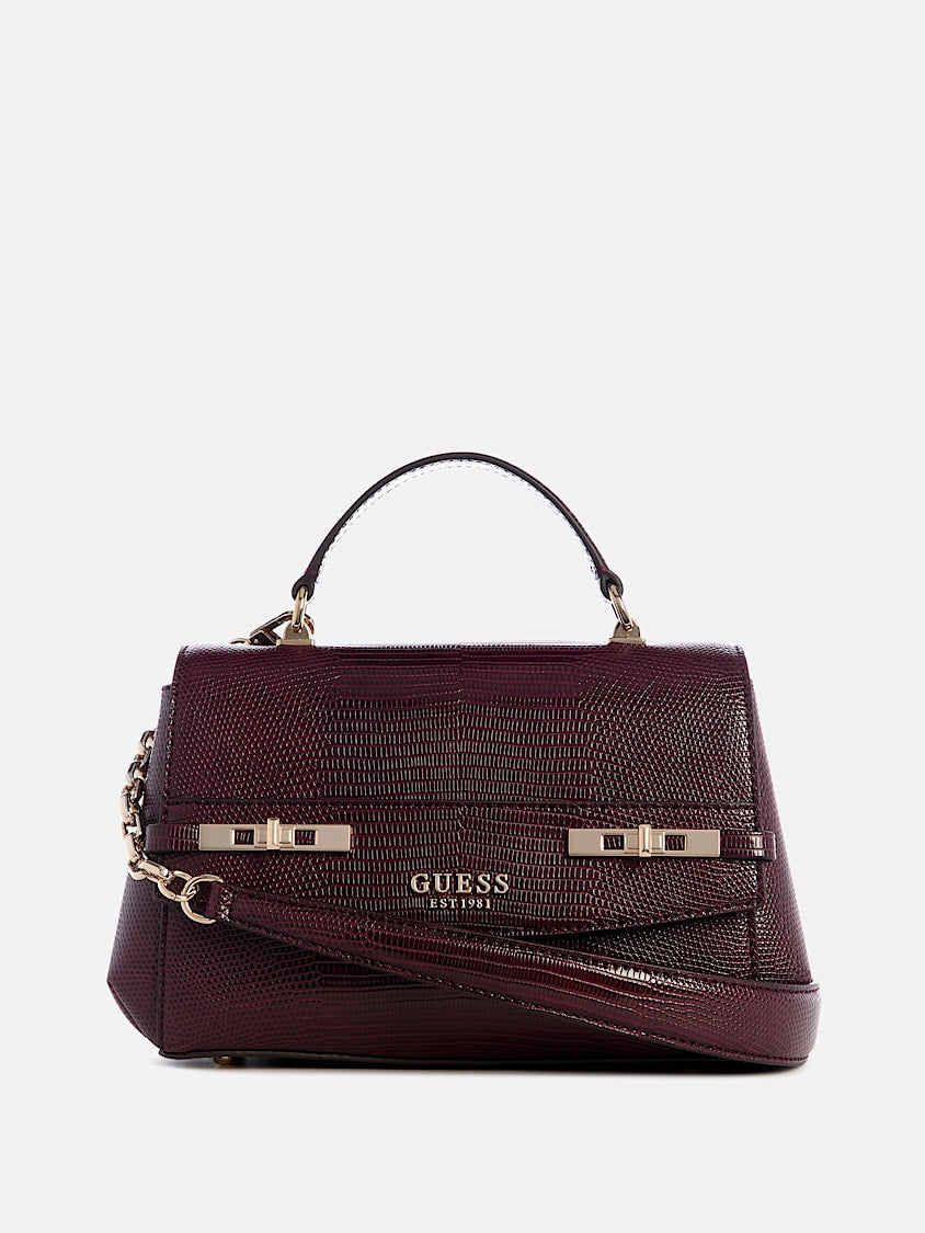 Guess Melinda Lizard Top-Handle Bag