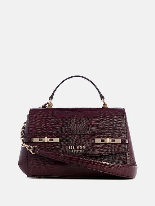 Melinda Lizard Top-Handle Bag