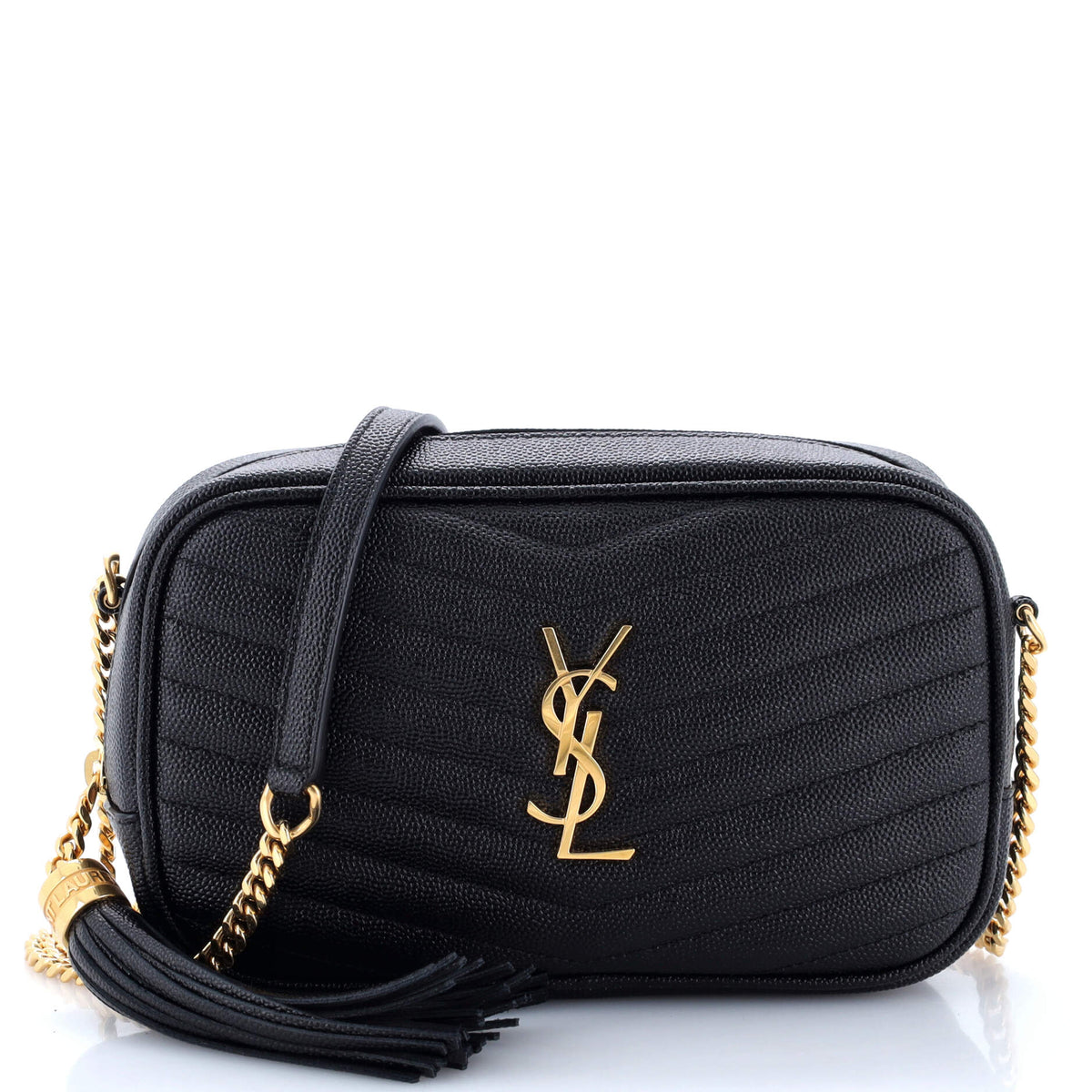 Saint Laurent Lou Camera Bag Matelasse Chevron Leather Mini