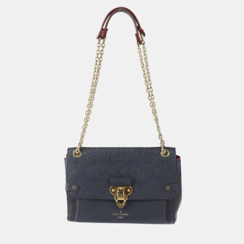 Marine Rouge Monogram Empriente Leather Vavin PM Tote Bag