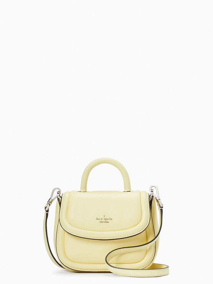 Kate Spade Au Puffy Smooth Leather Mini Top Handle Crossbody