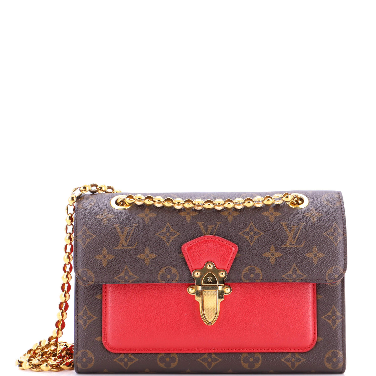 Louis Vuitton Victoire Handbag Monogram Canvas and Leather