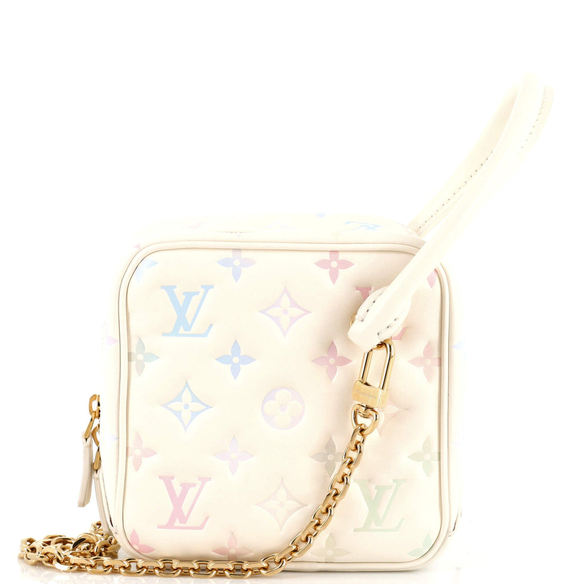 Louis Vuitton New Square Bag Milky Way Monogram Embossed Lambskin