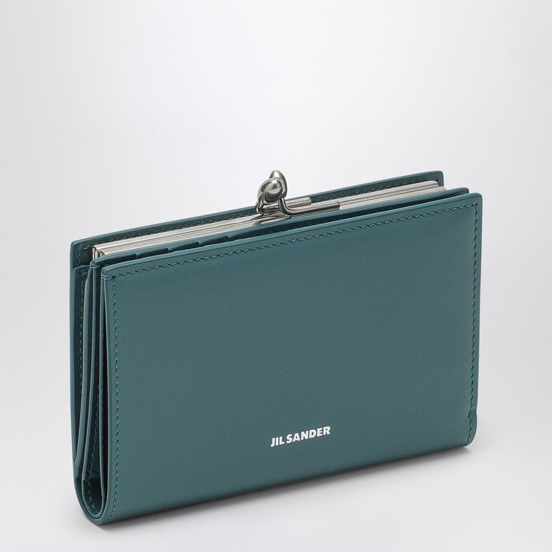 Jil Sander Women's Goji Lagoon-Coloured Small Wallet in Light Blue | J07UI0015P5355