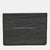 Black Croc Embossed Leather Card Holder