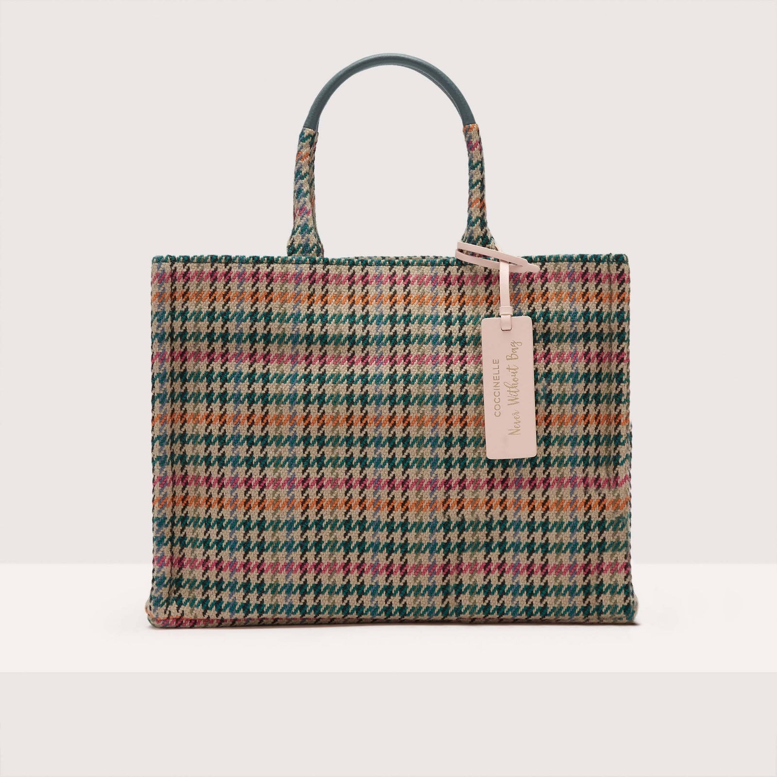 Coccinelle Never Without Bag Pied de Poule Large