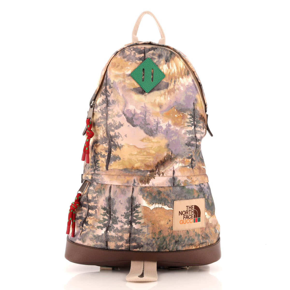 Gucci GUCCI x The North Face Zip Backpack Printed Nylon Medium