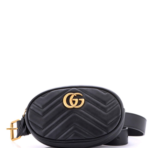 GUCCI GG Marmont Belt Bag Matelasse Leather