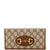 GUCCI Horsebit 1955 Chain Wallet GG Coated Canvas