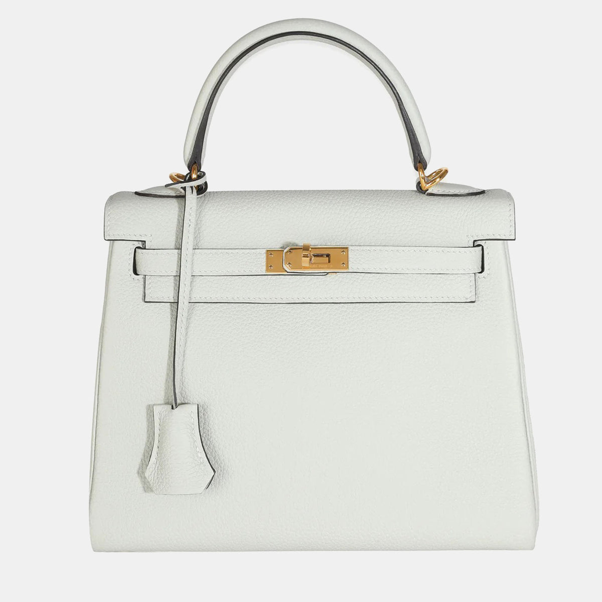 Hermès Gris Neve Togo Retourne Kelly 25 GHW Bag
