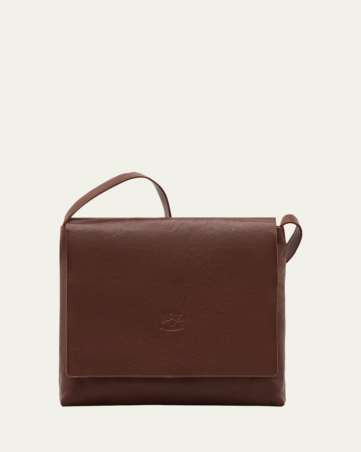 Boss Unisex Leather Messenger Bag