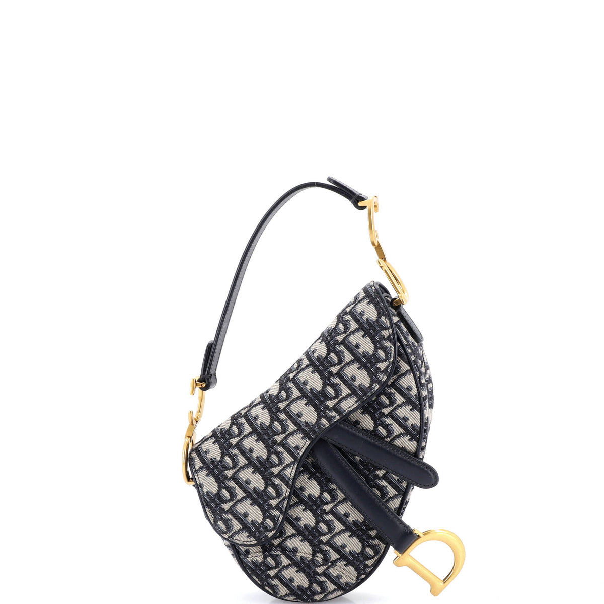 Christian Dior Saddle Handbag Oblique Canvas Mini
