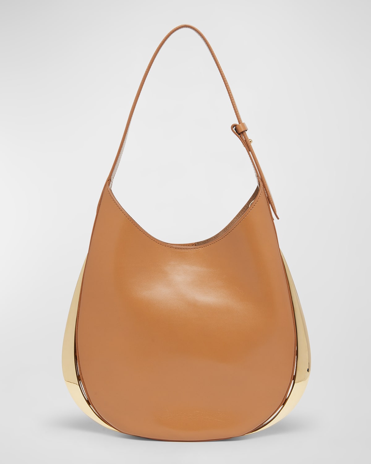 Benedetta Bruzziches Amalia Metal Leather Hobo Bag