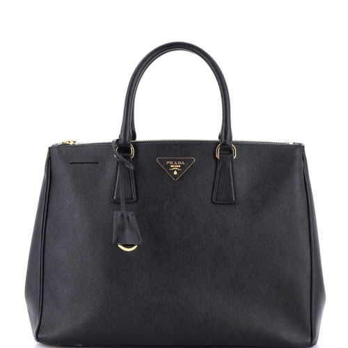 PRADA Double Zip Lux Tote Saffiano Leather Large