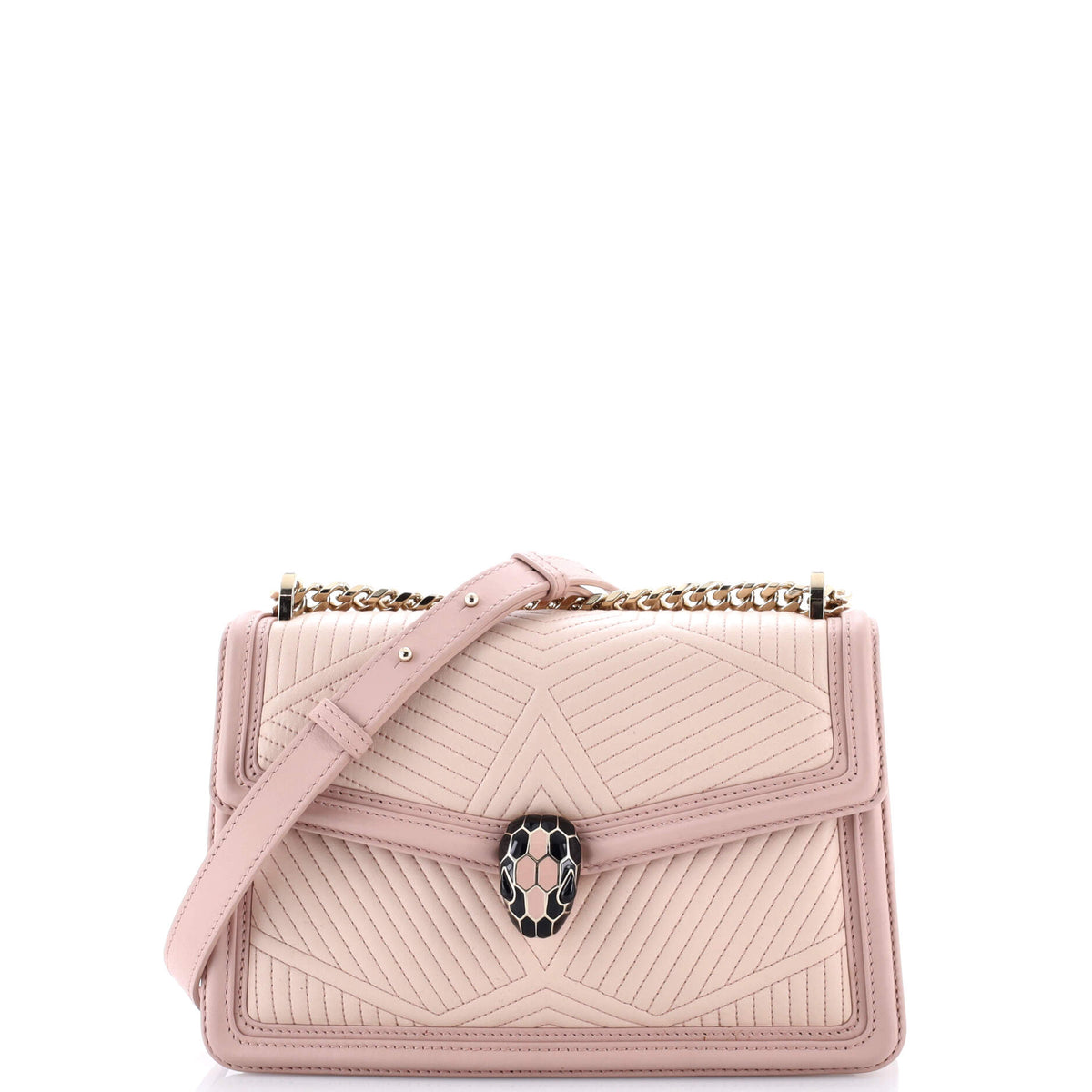 Bvlgari BVLGARI Serpenti Forever Shoulder Bag Quilted Leather Small