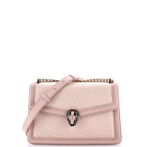 BVLGARI Serpenti Forever Shoulder Bag Quilted Leather Small