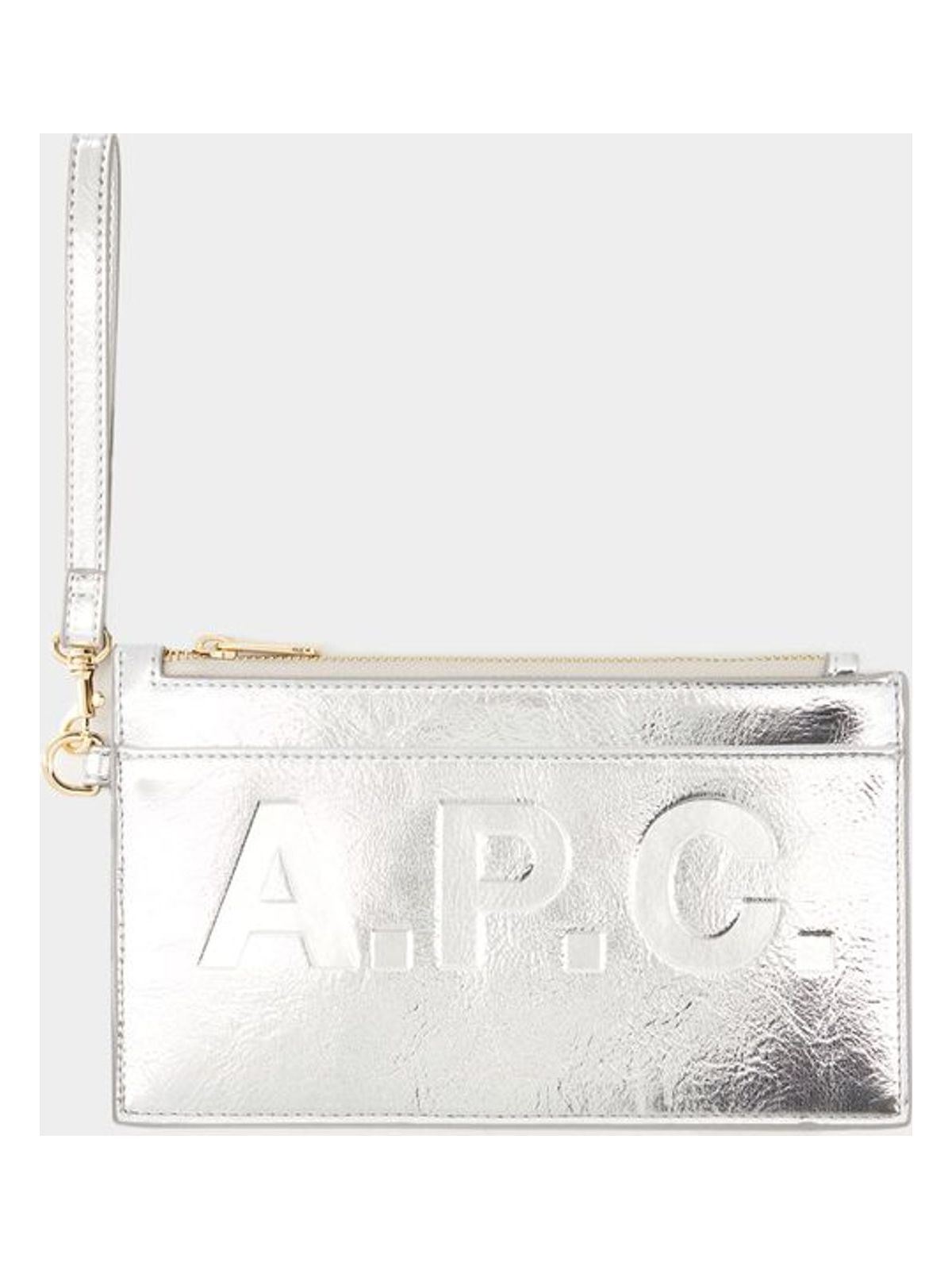 A.p.c. Women's Market Clutch in Silver | PUABK Color M63566