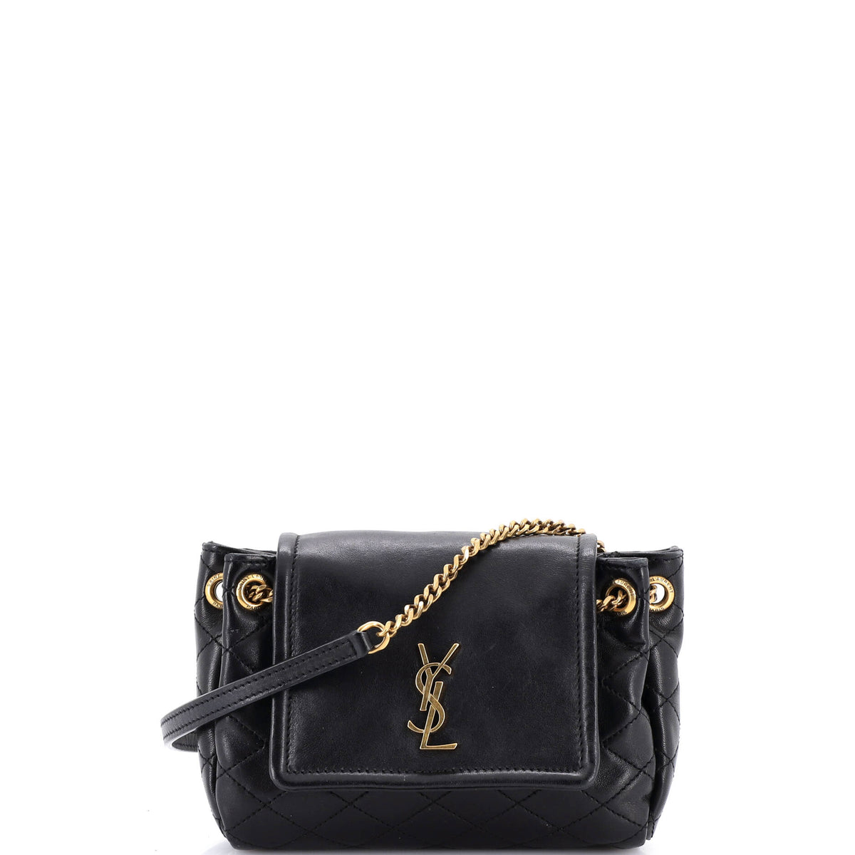 Saint Laurent Nolita Satchel Quilted Leather Mini