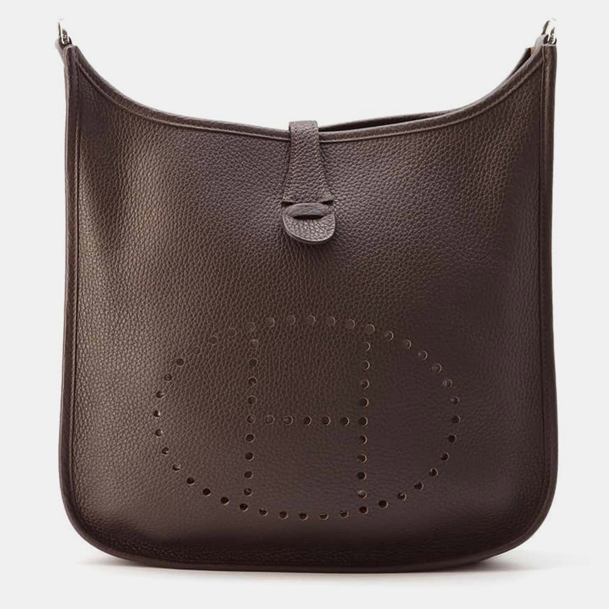 Hermès Ebene Taurillon Clemence Evelyne 3 Bag Size PM