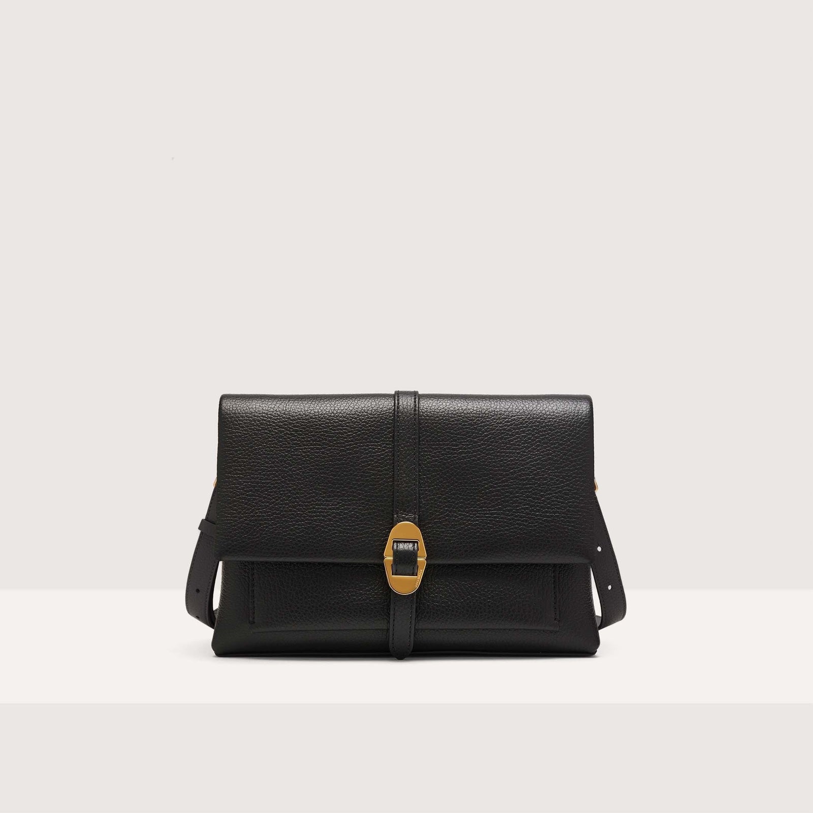 Coccinelle Grained Leather Shoulder Bag Dorian Small